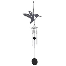 Load image into Gallery viewer, Memorial Butterfly Wind Chimes Angel  Wings Flying Bird Wind Chimes Garden Art Wings Wind Chime Patio Hummingbird Wind Chime Garden Hanging Decoration Outdoor Large Chimes For Patio  Porch Yard Black
