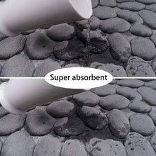 Load image into Gallery viewer, Memory Foam Bath Rug with Cobblestone Embossment
