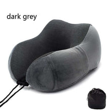 Load image into Gallery viewer, Memory Foam Neck Pillows Headrest Massage Cushion Travel Holiday Vacation Car Seat Rest Pad Neck Pillow Memory Foam Travel Office Car Embrace Cervical Pillow Cotton Neck Pillow Neck Pillow For Traveling Upgraded Travel Neck Pillow Travel Accessories

