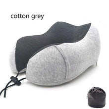 Load image into Gallery viewer, Memory Foam Neck Pillows Headrest Massage Cushion Travel Holiday Vacation Car Seat Rest Pad Neck Pillow Memory Foam Travel Office Car Embrace Cervical Pillow Cotton Neck Pillow Neck Pillow For Traveling Upgraded Travel Neck Pillow Travel Accessories
