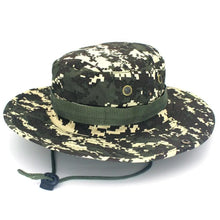 Load image into Gallery viewer, Men Adjustable Sun Hats Camouflage Tactical Cap Camo Men Outdoor Caps Sports Summer UV Protection One Size Fishing Hat Hiking Hunting Hats

