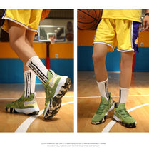 Load image into Gallery viewer, Men Breathable Basketball Shoes Shockproof High Top Sneakers Cushioning Sport Shoes Outdoor Training Ankle Boots Lightning Professional Anti Slip Sports Shoes For Running Walking Sport

