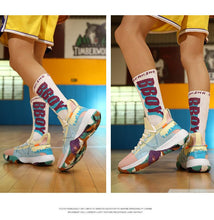 Load image into Gallery viewer, Men Breathable Basketball Shoes Shockproof High Top Sneakers Cushioning Sport Shoes Outdoor Training Ankle Boots Lightning Professional Anti Slip Sports Shoes For Running Walking Sport
