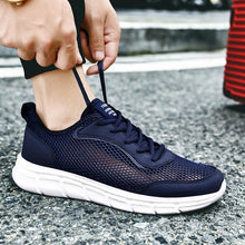 Load image into Gallery viewer, Men Casual Black Sneakers Fashion Light Breathable Summer Outdoor Beach Mesh Gym Running Sneakers Men Breathable Mesh Ultra Comfortable Athletic Fashion Jogging Sneaker
