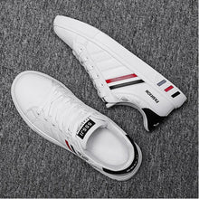 Load image into Gallery viewer, Men Casual Shoes Summer New Fashion Flat Breathable Sneakers Light Sneaker White Business Casual Fashionable Sports Shoes Vulcanized White Flat Sneakers
