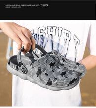 Load image into Gallery viewer, Men Causal Summer Sandals Garden Clogs Soft Memory Hospital Shoes Men Slip On Beach Water Sandals Anti-Skid Water Shoes Summer Garden Camouflage Men Walking Clogs
