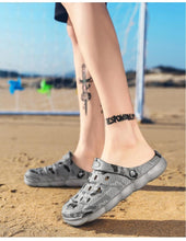 Load image into Gallery viewer, Men Causal Summer Sandals Garden Clogs Soft Memory Hospital Shoes Men Slip On Beach Water Sandals Anti-Skid Water Shoes Summer Garden Camouflage Men Walking Clogs
