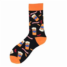 Load image into Gallery viewer, Men Cotton Socks Gradient Color Summer Style Long Wedding Sock Men  Knee High Business Socks Man Socks Men's Ladies Novelty Bright Colorful Patterned Cotton Socks
