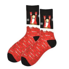 Load image into Gallery viewer, Men Cotton Socks Gradient Color Summer Style Long Wedding Sock Men  Knee High Business Socks Man Socks Men's Ladies Novelty Bright Colorful Patterned Cotton Socks

