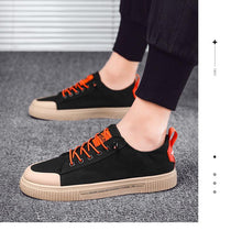 Load image into Gallery viewer, Men Elegant Flat Shoes New Canvas Comfortable Mens Shoes Fashion Sneakers Casual Design Sneakers Comfortable Outdoor Sport Walking Fashion Sneakers
