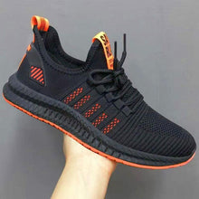 Load image into Gallery viewer, Men Fashion Sneakers Breathable Casual Shoes Orange Sole Mesh Lightweight Trainers Walking Running Tennis Gym Shoes For Mens Non Slip Sport Sneakers
