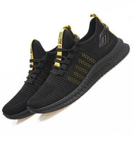 Load image into Gallery viewer, Men Fashion Sneakers Breathable Casual Shoes Orange Sole Mesh Lightweight Trainers Walking Running Tennis Gym Shoes For Mens Non Slip Sport Sneakers

