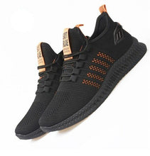 Load image into Gallery viewer, Men Fashion Sneakers Breathable Casual Shoes Orange Sole Mesh Lightweight Trainers Walking Running Tennis Gym Shoes For Mens Non Slip Sport Sneakers
