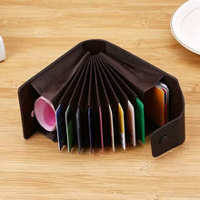 Load image into Gallery viewer, Men Faux Leather 10 Card Slots Coins Bag Wallet
