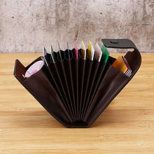 Load image into Gallery viewer, Men Faux Leather 10 Card Slots Coins Bag Wallet
