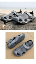 Load image into Gallery viewer, Men Flip Flops Sandals Summer Slippers Summer Beach Slippers Sandals Breathable Slip On Shoes Outdoor Home Slip On Walking Casual Fashion Clogs For Mens

