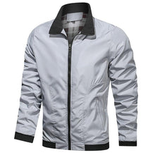 Load image into Gallery viewer, Men Lightweight Fashion Jacket Men New Casual Windbreaker Jacket Coats Windbreaker Jackets For Men Spring Autumn Casual Outdoor Waterproof Elegant Blue Slim Jackets

