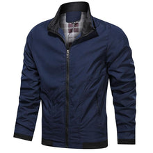 Load image into Gallery viewer, Men Lightweight Fashion Jacket Men New Casual Windbreaker Jacket Coats Windbreaker Jackets For Men Spring Autumn Casual Outdoor Waterproof Elegant Blue Slim Jackets
