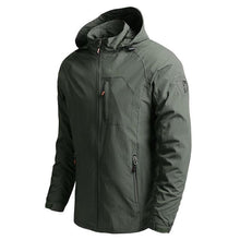 Load image into Gallery viewer, Men Outdoor Hiking Jackets Waterproof Hooded Windbreaker Coat Vintage New Fashion Design Hooded Lightweight Jacket For Men Autumn New Casual Jacket Tactical Men Jackets 5XL
