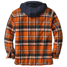 Load image into Gallery viewer, Men's Autumn Winter Jacket Plaid Hooded Long Sleeve Basic Casual Shirt Jackets  Men's Long Sleeve Soft Warm Jacket With Hood Hooded Shirt Jacket Soft Long Sleeve Outdoor Clothes For Men

