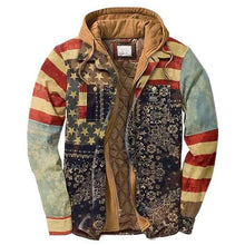 Load image into Gallery viewer, Men's Autumn Winter Jacket Plaid Hooded Long Sleeve Basic Casual Shirt Jackets  Men's Long Sleeve Soft Warm Jacket With Hood Hooded Shirt Jacket Soft Long Sleeve Outdoor Clothes For Men
