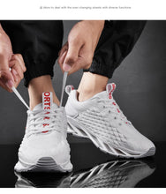 Load image into Gallery viewer, Men's Breathable Mesh Lace Running Shoes Outdoor Fitness Training Sports Shoes Non-slip Wear-resistant Casual Couple Sport Running Athletic Non Slip Fashion Sneakers
