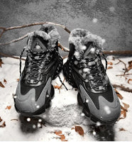 Load image into Gallery viewer, Men's Casual Sneakers Velvet New Winter Cold-Resistant Comfortable Warm Sports Shoes Winter Snow Boots Outdoor Hiking Shoes Fur Lined Warm Boots
