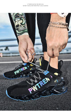 Load image into Gallery viewer, Men's Casual Sports Increase Fashion Reflective Blade Running Sneakers Luxury Walking Gym Shoes High Quality Breathable Mesh Sneakers For Jogging Walking Athletics Trainer Sports Sneakers
