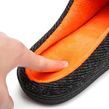 Load image into Gallery viewer, Men's Cotton Fabric Slippers Indoor Non-Slip Home Fur Couple Flat  Men Winter Slipper Cotton Memory Foam Slippers Comfort Knitted Cotton-blend Closed Toe House Indoor Outdoor Shoes
