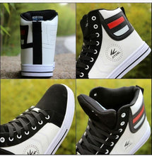 Load image into Gallery viewer, Men's High Top Sneakers Breathable Street Sports Shoes Hip Hop Trendy Style Casual Shoes Fashion Sneakers Breathable Comfort Walking Mens Sneakers
