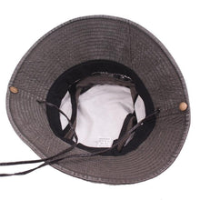 Load image into Gallery viewer, Men's Outdoor Traveling Cap Summer Mesh Breathable Retro Cotton Bucket Hat Unisex Adult High Quality Hat Jungle Fishing Hats Novelty Dad's Beach Cap Bucket Hat For Fishing Summer Adjustable Hat
