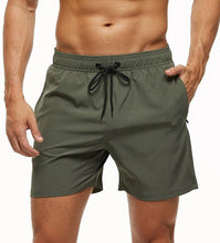 Load image into Gallery viewer, Men's Stretch Swim Trunks Quick Dry Beach Shorts With Zipper Pockets and Mesh Lining  Men's Swim Trunks Quick Dry Beach Shorts with Pockets Swimsuits for Men
