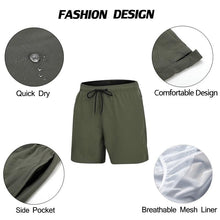 Load image into Gallery viewer, Men's Stretch Swim Trunks Quick Dry Beach Shorts With Zipper Pockets and Mesh Lining  Men's Swim Trunks Quick Dry Beach Shorts with Pockets Swimsuits for Men
