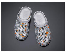 Load image into Gallery viewer, Men's Summer Hole Shoes Rubber Soft-Soled Garden Shoes Outdoor Non-Slip Camouflage Sandals Clogs Garden Shoes Unisex Yard Slip On Shoes For Men
