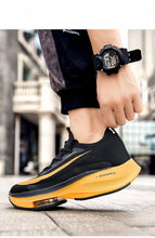 Load image into Gallery viewer, Men's Training Sports Lightweight Orange Sneakers Air Cushion Mesh Tennis Sports Shoes Outdoor Non-Slip Wear-Resistant Casual Shoes Running Walking Athletic Mens Basketball Sneakers
