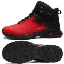 Load image into Gallery viewer, Men's Warm Boots Plush Snow Boots Outdoor Non-Slip Hiking Boots High Top Waterproof Sports Men's Winter Boots Snow Boots Warm Lined Non Slip Leather Shoes
