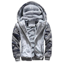 Load image into Gallery viewer, Men's Winter Jacket Camouflage Thick Warm Jackets Hooded Long Sleeve Jacket Man Casual Hoodies Men Winter Sweatshirt Warm Soft Jacket Men's Clothing Heavyweight Jacket Ideal Gift For Friends
