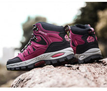 Load image into Gallery viewer, Men's Women's High-Top Boots Casual Shoes Breathable Outdoor Hiking Boots Non-slip Shading Wear-Resistant Hiking Boots Breathable Skid Resistance Leather Shoes
