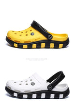 Load image into Gallery viewer, Men Sandals Autumn Hole Shoes Rubber Clogs Women Unisex Garden Shoes White Beach Flat Sandals Slippers Womens Mens Non Slip Clogs For Indoor And Outdoor Garden Clogs Shoes
