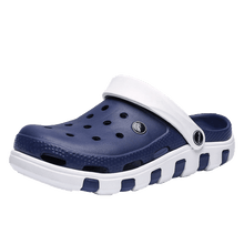 Load image into Gallery viewer, Men Sandals Autumn Hole Shoes Rubber Clogs Women Unisex Garden Shoes White Beach Flat Sandals Slippers Womens Mens Non Slip Clogs For Indoor And Outdoor Garden Clogs Shoes
