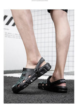 Load image into Gallery viewer, Men Sandals Summer Camouflage Hole Shoes Garden Shoes Outdoor Non-slip Beach Shoes Flat Sandals Home Slippers Unisex Garden Clogs Shoes Slippers Sandals For Mens
