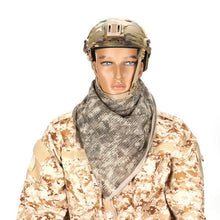 Load image into Gallery viewer, Men Tactical Military Keffiyeh Net Mesh Neck Scarf Shemagh Head Wrap Face Scarf Bandana Outfit Headband Black Motorcycle Balaclava Winter Sport Fishing Fleece Neck Warmer Windproof Dustproof Face Mask Scarf Men Hunting Skis Hiking
