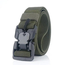 Load image into Gallery viewer, Men Tactical Quick Release Magnetic Buckle Belt Classic Soft Nylon Sports Duty Work Belts
