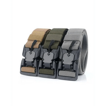 Load image into Gallery viewer, Men Tactical Quick Release Magnetic Buckle Belt Classic Soft Nylon Sports Duty Work Belts
