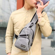Load image into Gallery viewer, Men Women Crossbody Shoulder Bag with USB Port
