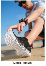 Load image into Gallery viewer, Mens Aqua Breathable Beach Quick Drying Water Shoes Outdoor Fishing Wading Shoes Water Sneakers Ultra Lightweight Breathable Walking Shoes Non Slip Athletic Fashion Sneakers
