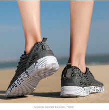Load image into Gallery viewer, Mens Aqua Breathable Beach Quick Drying Water Shoes Outdoor Fishing Wading Shoes Water Sneakers Ultra Lightweight Breathable Walking Shoes Non Slip Athletic Fashion Sneakers
