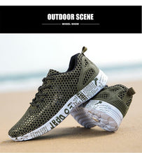Load image into Gallery viewer, Mens Aqua Breathable Beach Quick Drying Water Shoes Outdoor Fishing Wading Shoes Water Sneakers Ultra Lightweight Breathable Walking Shoes Non Slip Athletic Fashion Sneakers
