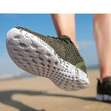 Load image into Gallery viewer, Mens Aqua Breathable Beach Quick Drying Water Shoes Outdoor Fishing Wading Shoes Water Sneakers Ultra Lightweight Breathable Walking Shoes Non Slip Athletic Fashion Sneakers
