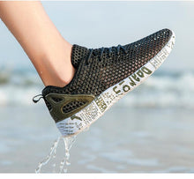 Load image into Gallery viewer, Mens Aqua Breathable Beach Quick Drying Water Shoes Outdoor Fishing Wading Shoes Water Sneakers Ultra Lightweight Breathable Walking Shoes Non Slip Athletic Fashion Sneakers
